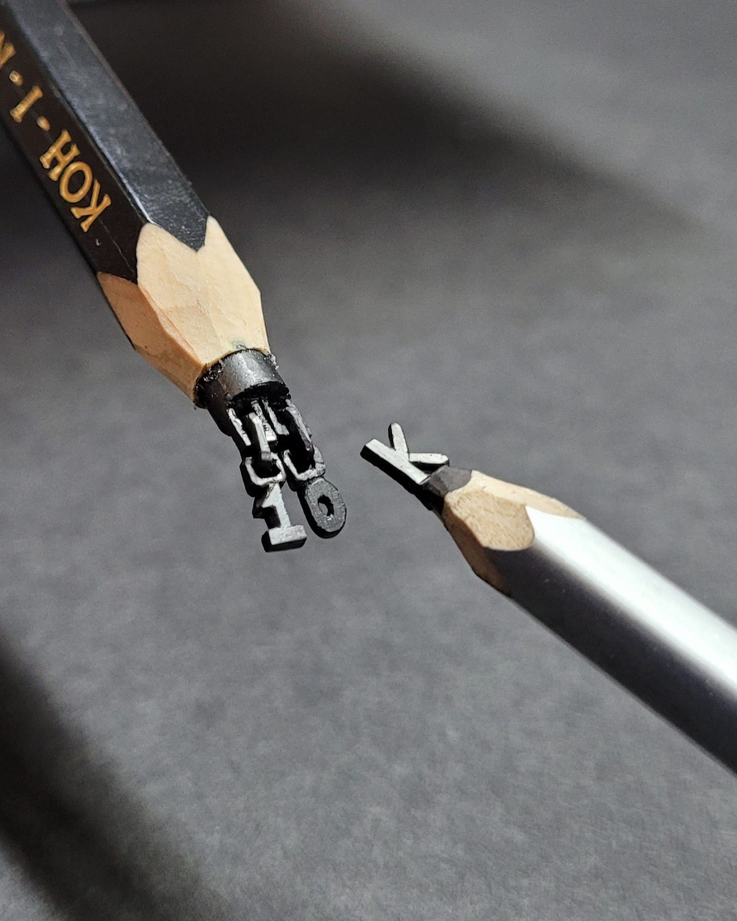 10K — A Milestone in Miniature, microsculpture by Yuvraj Singh Nain