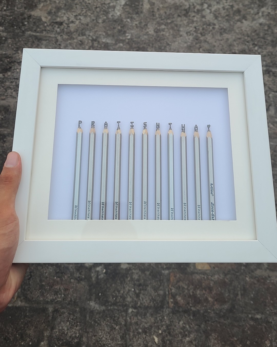 Name carved on Pencil Tips, photo 4