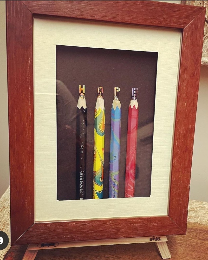 Name carved on Pencil Tips, photo 2