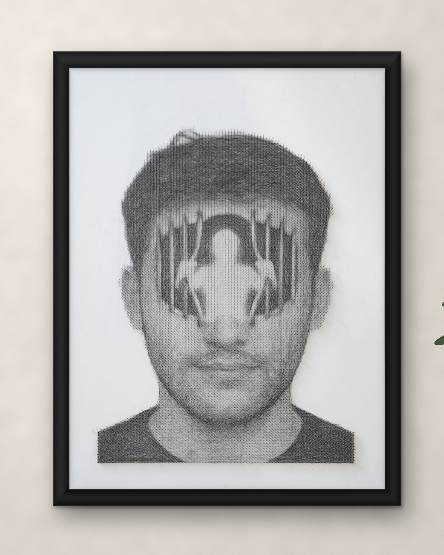 Breaking Free — Thread Art Portrait by Yuvraj Nain, thread portrait by Yuvraj Singh Nain
